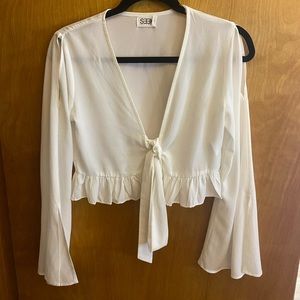 LF Ruffle Crop Top